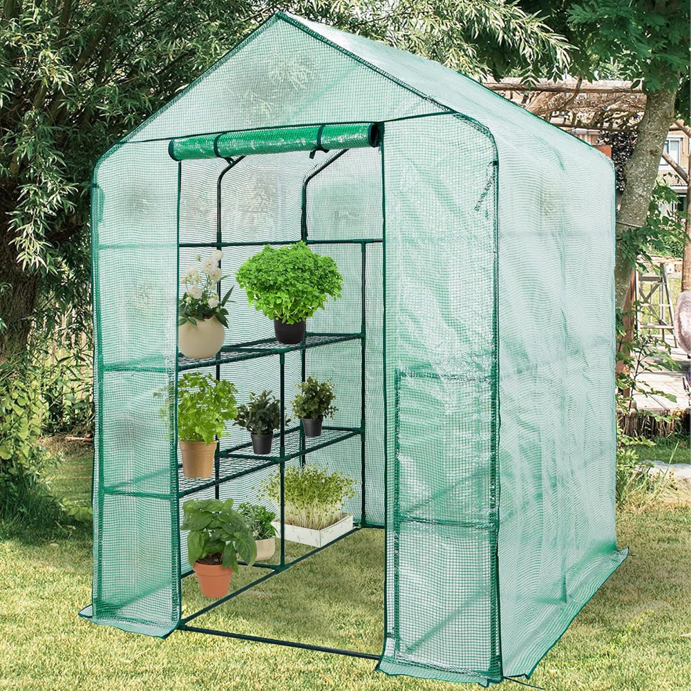 Greenhouse with Waterproof Cover Pe Steel Planters