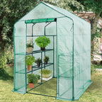 Greenhouse with Waterproof Cover Pe Steel Planters
