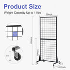 Gridwall Panel Display Stands 2'x5.5' Ft Heavy-Duty