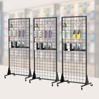 Gridwall Panel Display Stands 2'x5.5' Ft Heavy-Duty