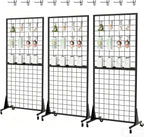 Gridwall Panel Display Stands 2'x5.5' Ft Heavy-Duty