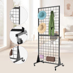 Gridwall Panel Display Stands 2'x5.5' Ft Heavy-Duty