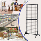 Gridwall Panel Display Stands 2'x5.5' Ft Heavy-Duty