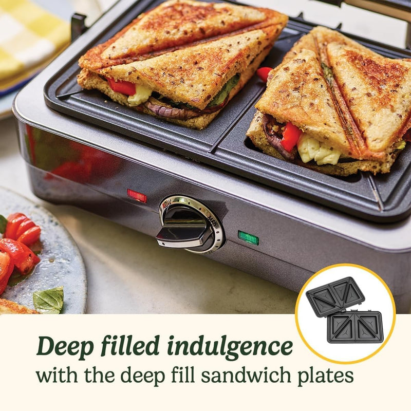 Grill Sandwich Maker Toaster Panini Press Electric Non-Stick
