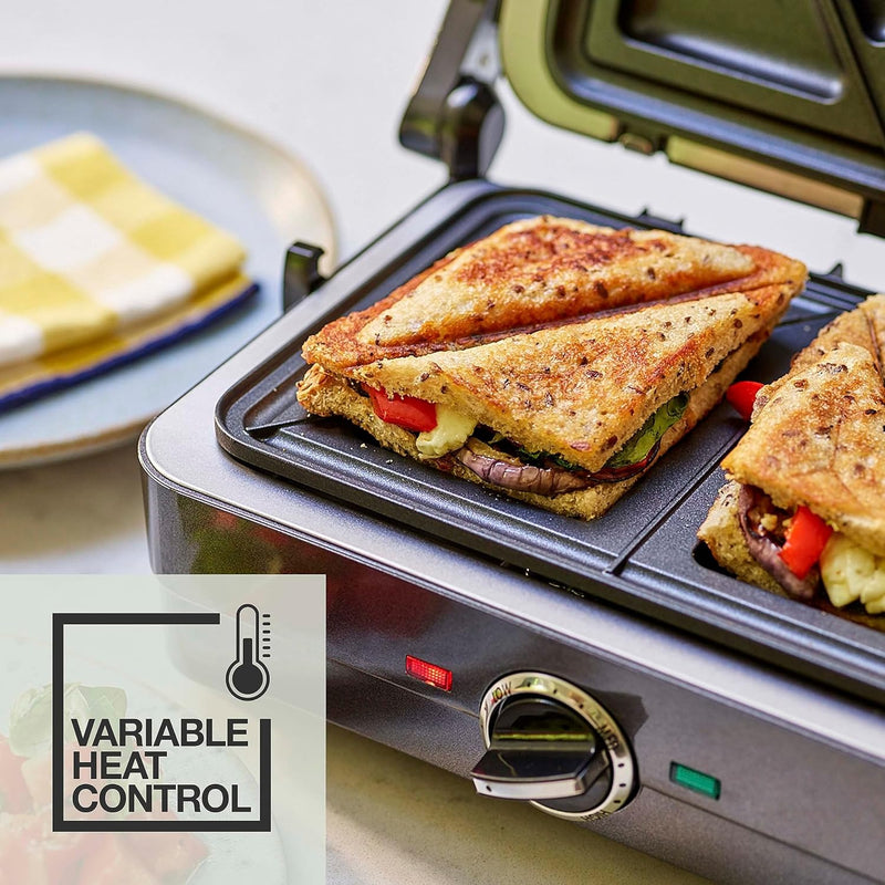 Grill Sandwich Maker Toaster Panini Press Electric Non-Stick