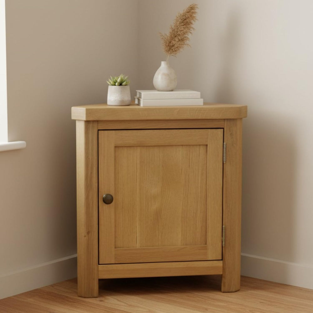 Grofurniture Painted Corner Cabinet Small Storage Cuboard