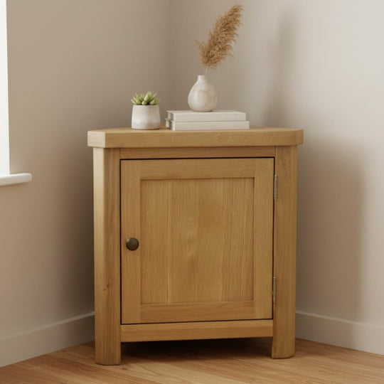 Grofurniture Painted Corner Cabinet Small Storage Cuboard