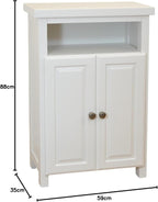 Grofurniture Snow Painted Cabinet Hallway Shoe Storage Rack