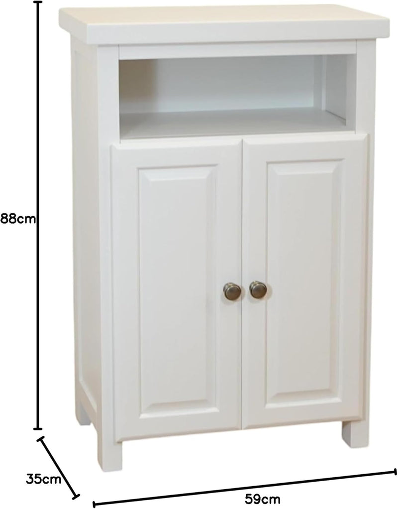 Grofurniture Snow Painted Cabinet Hallway Shoe Storage Rack