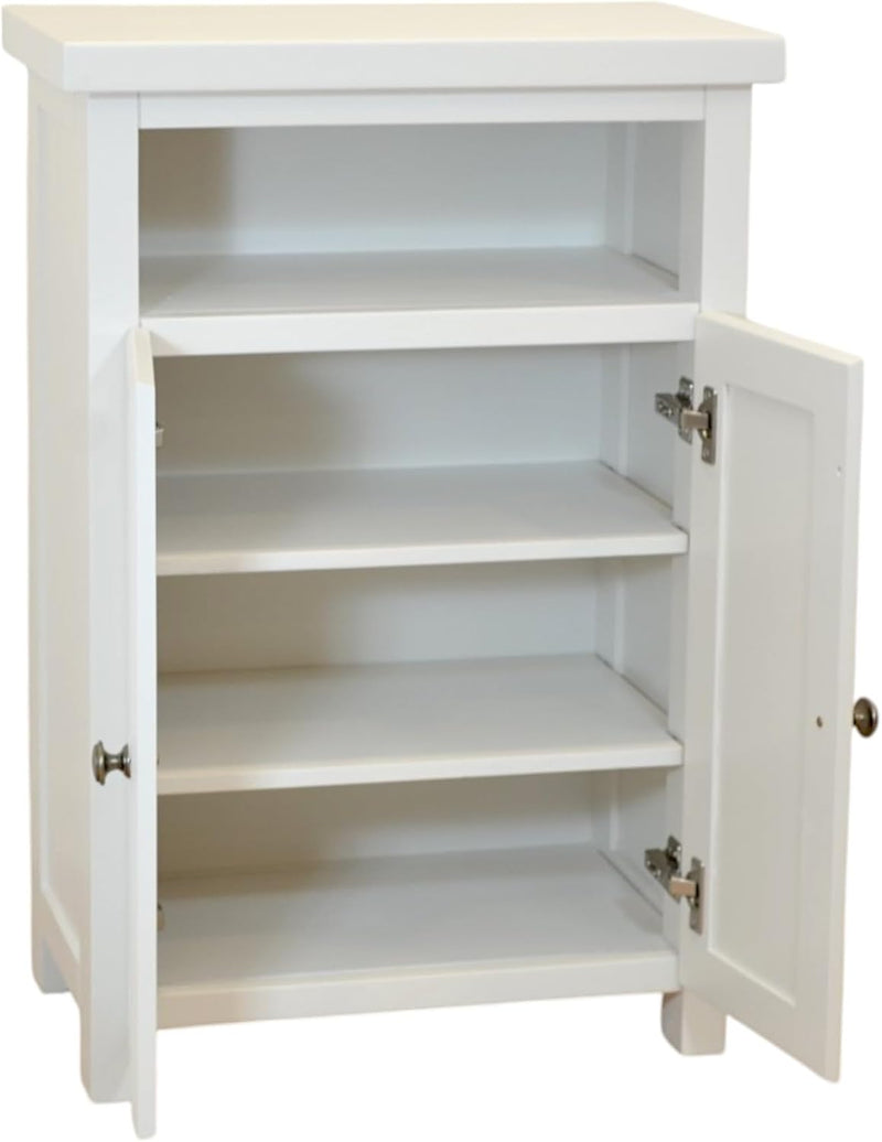 Grofurniture Snow Painted Cabinet Hallway Shoe Storage Rack