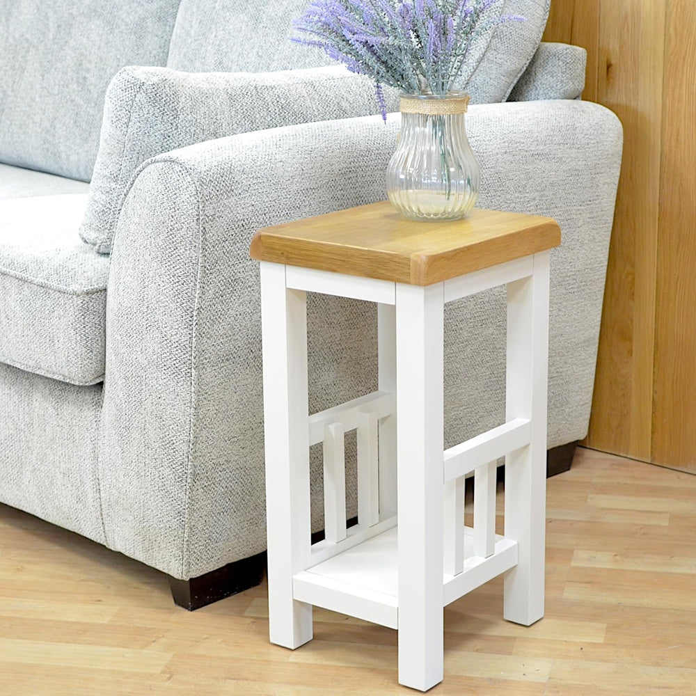 Grofurniture Snow Side Table Painted End for Living