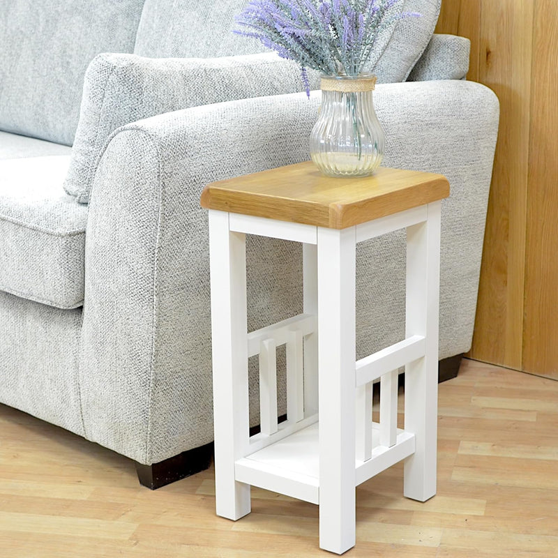 Grofurniture Snow Side Table Painted End for Living