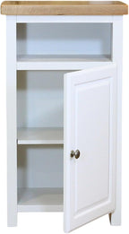 Grofurniture Snow Slim Cabinet Bathroom Storage Oak Painted