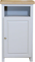 Grofurniture Snow Slim Cabinet Bathroom Storage Oak Painted