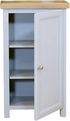 Grofurniture Snow Slim Cabinet Bathroom Storage Oak Painted
