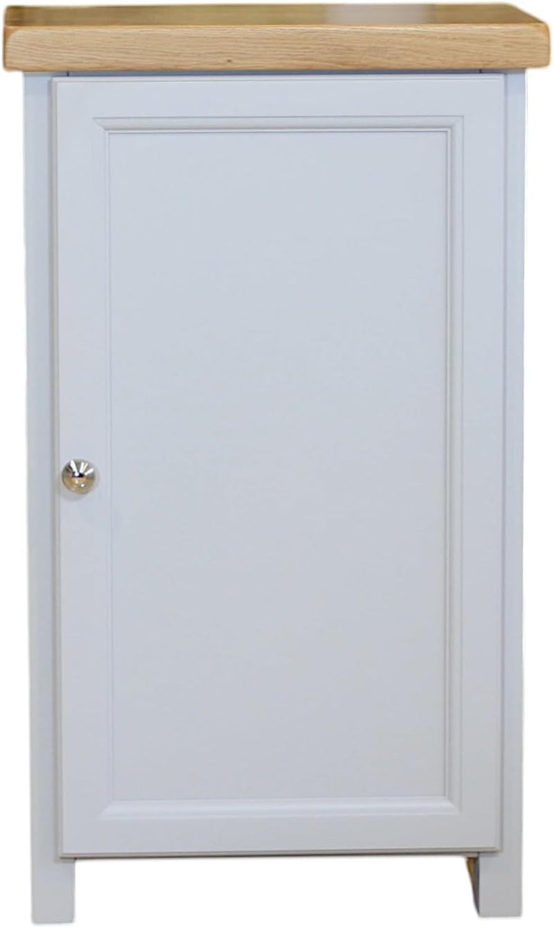 Grofurniture Snow Slim Cabinet Bathroom Storage Oak Painted
