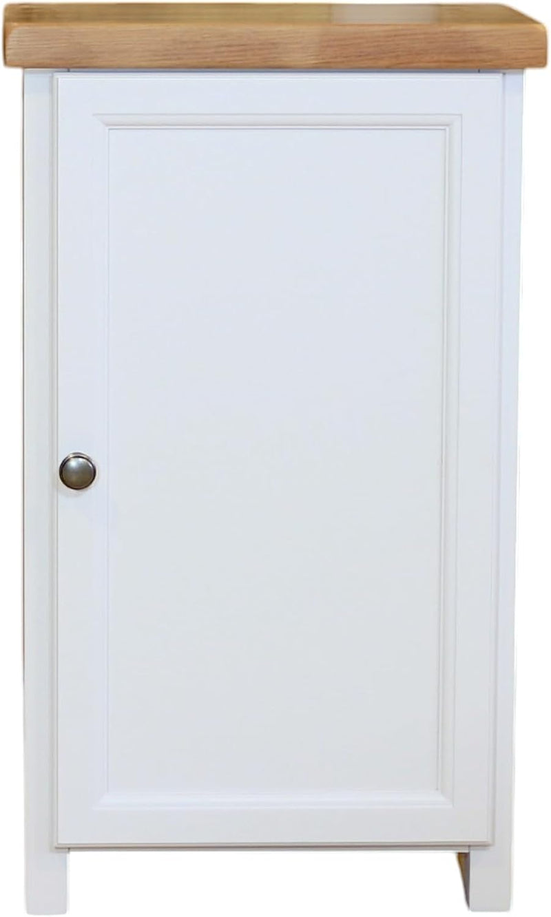 Grofurniture Snow Slim Cabinet Bathroom Storage Oak Painted