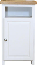 Grofurniture Snow Slim Cabinet Bathroom Storage Oak Painted