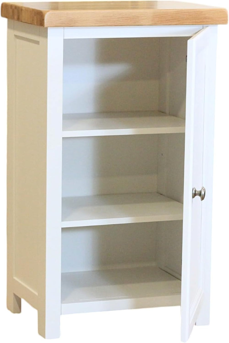 Grofurniture Snow Slim Cabinet Bathroom Storage Oak Painted