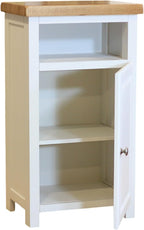 Grofurniture Snow Slim Cabinet Bathroom Storage Oak Painted