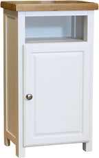 Grofurniture Snow Slim Cabinet Bathroom Storage Oak Painted