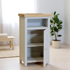 Grofurniture Snow Slim Cabinet Bathroom Storage Oak Painted