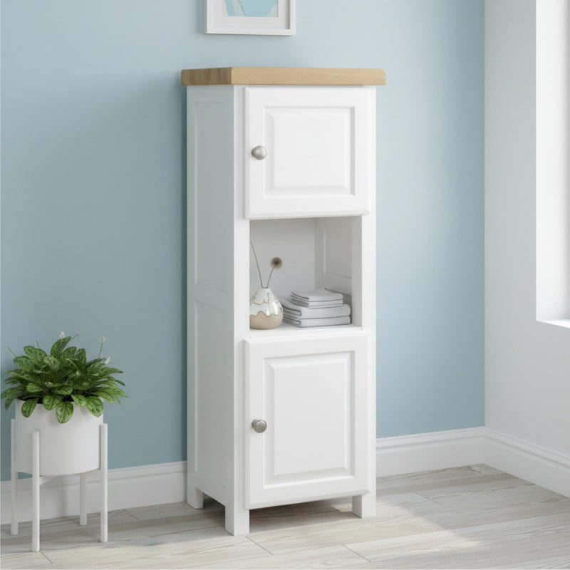 Grofurniture Tall Painted Slim Cabinet Hallway Storage Or