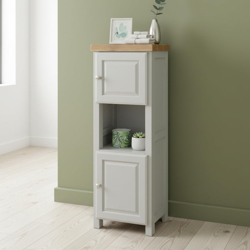 Grofurniture Tall Painted Slim Cabinet Hallway Storage Or