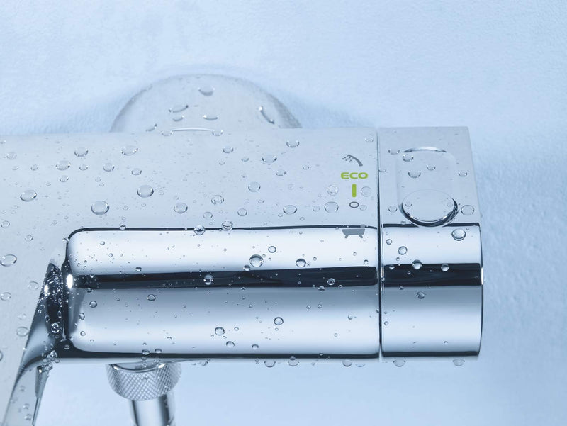 Grohtherm New Thermostatic Bath Shower Mixer 1 2