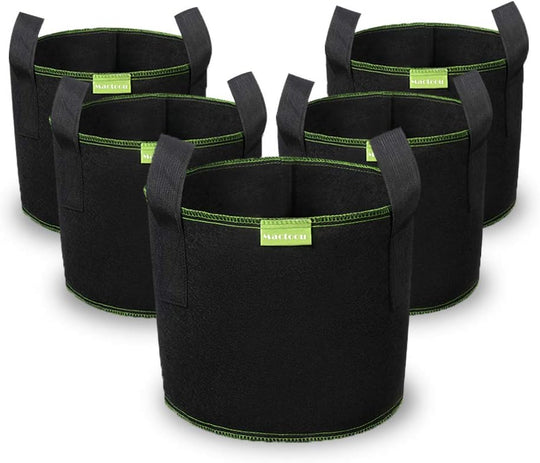 Grow Bags for Vegetables 10 Gallon Large Growing (5 Pack)
