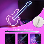 Guitar Neon Light Sign LED Wall Decor