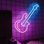 Guitar Neon Light Sign LED Wall Decor
