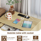 Gurexl Smart Bedside Table with Charging Station