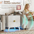 Gurexl Smart Bedside Table with Charging Station