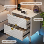 Gurexl Smart Bedside Table with Charging Station