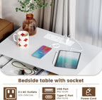 Gurexl Smart Bedside Table with Charging Station