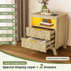 Gurexl Smart Bedside Table with Charging Station