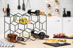 Gusto Nostro Countertop Wine Rack 14 Bottle Freestanding