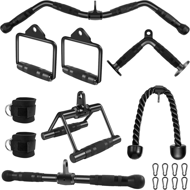 Gym Cable Attachments Set Lat Pulldown Accessories Weight
