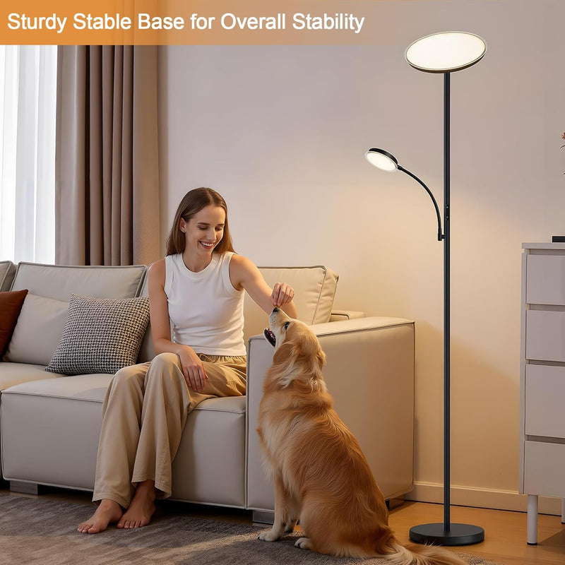 LED Uplighter Floor Lamp Standing with Remote Touch
