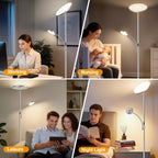 Gyrovu LED Uplighter Floor Lamp Standing with Remote