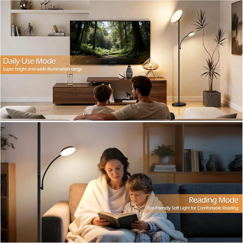 LED Uplighter Floor Lamp Standing with Remote Touch