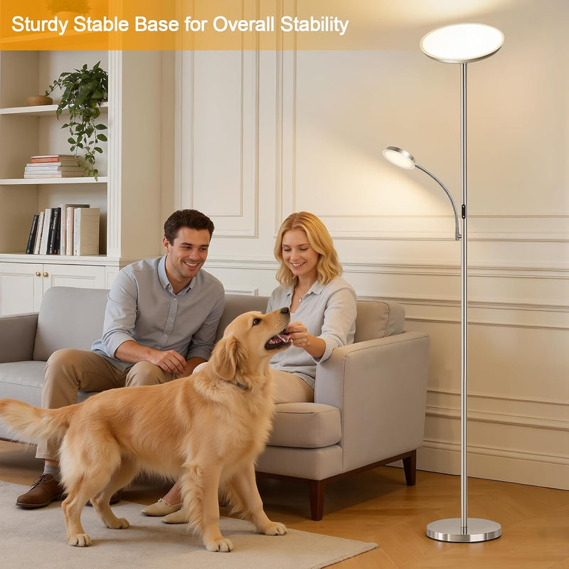 LED Uplighter Floor Lamp Standing with Remote Touch