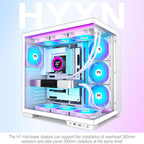 H1 Atx PC Case-Pre-Installed 7 Pwm Argb Fans
