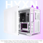 H1 Atx PC Case-Pre-Installed 7 Pwm Argb Fans