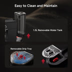 H10b Programmable Espresso Machine with LED Display Pressure