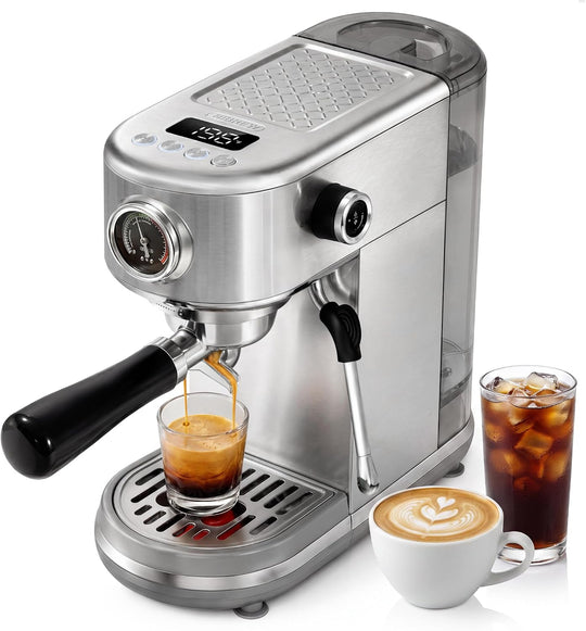 H10b Programmable Espresso Machine with LED Display Pressure
