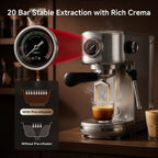 H10b Programmable Espresso Machine with LED Display Pressure