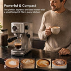 H10b Programmable Espresso Machine with LED Display Pressure