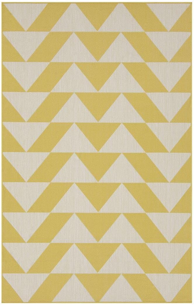 Habitat Ochre Geometric Modern Weather Resistant